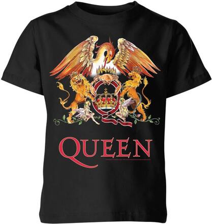 Queen Crest Kids' T-Shirt - Black - 5-6 Years
