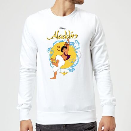 Disney Aladdin Rope Swing Sweatshirt - White - XXL - White