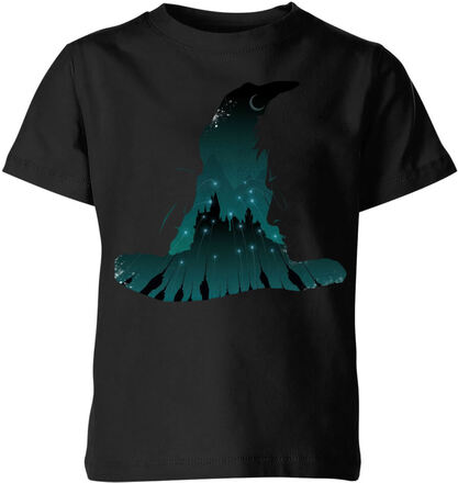 Harry Potter Sorting Hat Silhouette Kids' T-Shirt - Black - 11-12 Years - Black