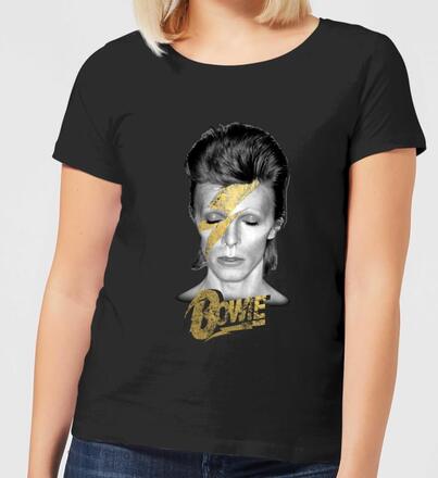 David Bowie Aladdin Sane On Black Women's T-Shirt - Black - L