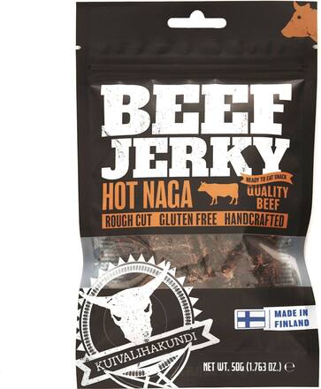 Kuivalihakundi Beef Jerky Hot Naga, 50g