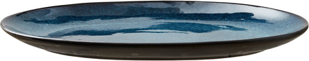 Bitz Ovalt fat 36x25 cm svart/mørkeblå