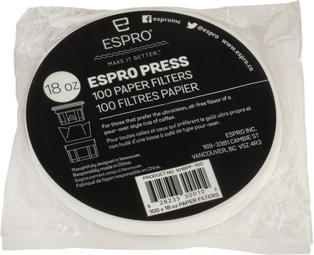 Espro 100 stk. papirfiltre til 0,5 liter