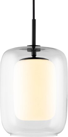 Globen Lighting Cuboza takpendel, 20 cm, klar/hvit