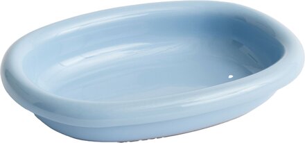 HAY Barro oval tallerken small, lyseblå
