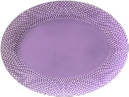 Lyngby Porcelæn Rhombe Color Ovalt Serveringsfat 35x26,5 cm