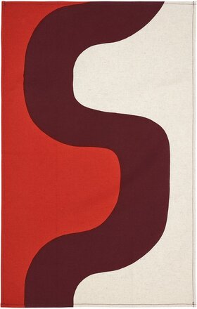 Marimekko Seireeni kjøkkenhåndkle 47cm x 70 cm, burgundy