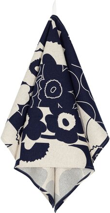 Marimekko Unikko Kollaasi kjøkkenhåndkle, navy