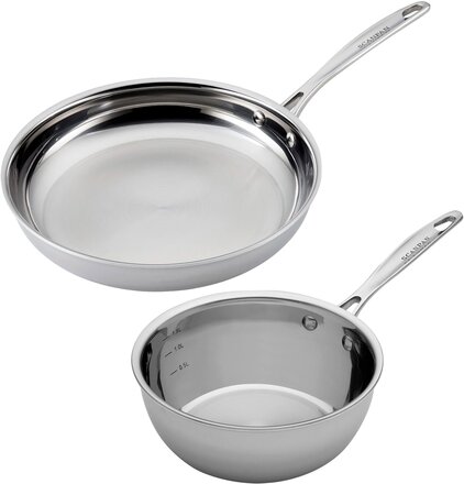 Scanpan Fusion 5 stekepanne 28 cm + sauteuse 1,8 liter