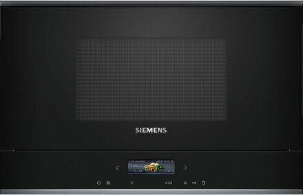 Siemens BF722L1B1 iQ700 integrert mikrobølgeovn, svart