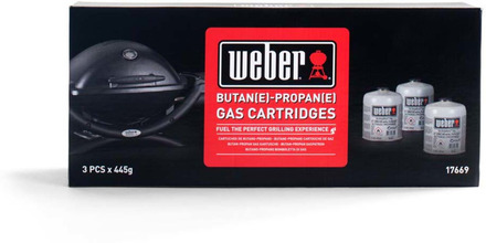 Weber Engangs gassflaske (445g) 3.pk.
