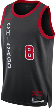 Zach LaVine Chicago Bulls City Edition 2023/24 Men's Nike Dri-FIT NBA Swingman Jersey - Black - 50% Recycled Polyester