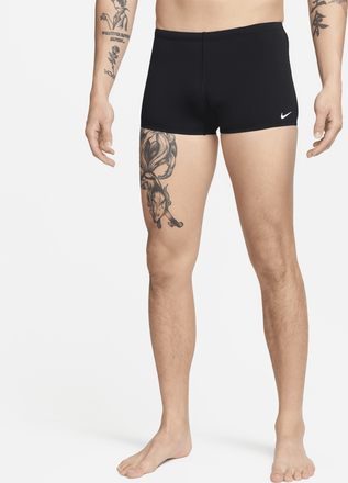 Nike Poly Solid Men's Square-Leg Swimming Briefs - Black