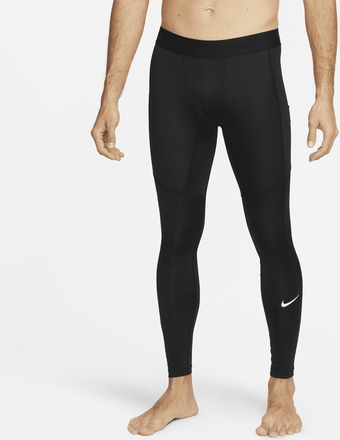 Nike Pro Men's Dri-FIT Fitness Tights - Black - 50% Recycled Polyester