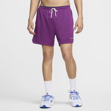 Nike Track Club Men's Dri-FIT 13cm (approx.) Brief-Lined Running Shorts - Purple - 50% Recycled Polyester