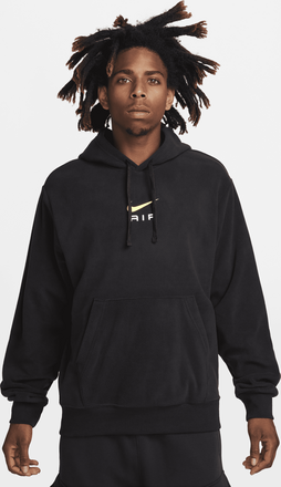 Nike Air Men's Pullover Fleece Hoodie - Black - 50% Recycled Polyester