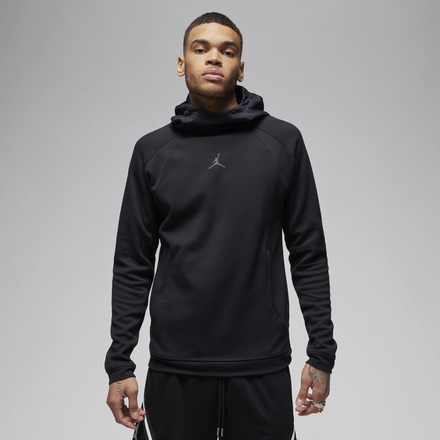 Nike Jordan Dri-FIT Sport Men's Air Fleece Pullover Hoodie - Black - 50% Recycled Polyester