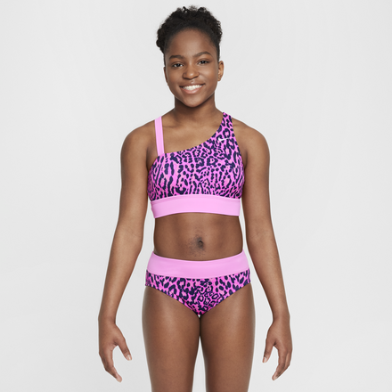 Nike Swim Wild Older Kids' (Girls') Asymmetrical Monokini - Red