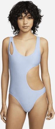 Nike Swim Women's Cut-Out One-Piece Swimsuit - Blue