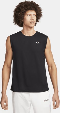 Nike Trail Solar Chase Men's Dri-FIT Sleeveless Running Top - Black - 50% Recycled Polyester