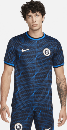 Chelsea F.C. 2023/24 Stadium Away Men's Nike Dri-FIT Football Shirt - Blue - 50% Recycled Polyester