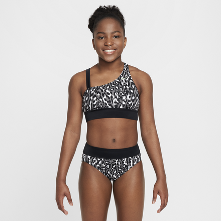 Nike Swim Wild Older Kids' (Girls') Asymmetrical Monokini - Grey