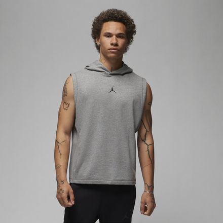 Nike Jordan Dri-FIT Sport Men's Fleece Sleeveless Hoodie - Grey