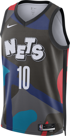 Brooklyn Nets City Edition 2023/24 Men's Nike Dri-FIT NBA Swingman Jersey - Black - 50% Recycled Polyester