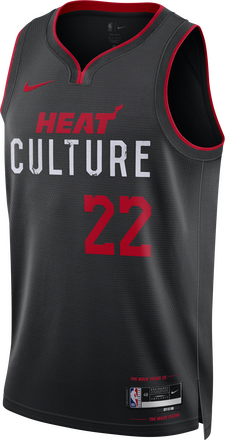 Jimmy Butler Miami Heat City Edition 2023/24 Men's Nike Dri-FIT NBA Swingman Jersey - Black - 50% Recycled Polyester