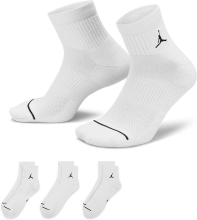Nike Jordan Everyday Ankle Socks (3 Pairs) - White