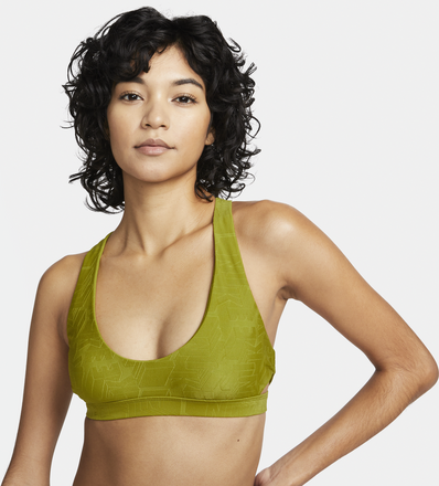 Nike Women's Cut-Out Bikini Swimming Top - Green