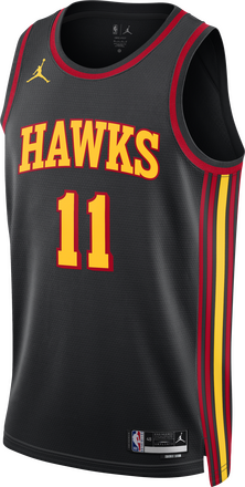 Atlanta Hawks Statement Edition Men's Jordan Dri-FIT NBA Swingman Jersey - Black - 50% Recycled Polyester