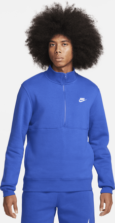 Nike Sportswear Club Men's Brushed-Back 1/2-Zip Sweatshirt - Blue