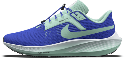 Nike Pegasus 40 By You Custom Men's Road Running Shoes - Blue