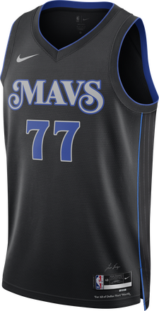 Luka Dončić Dallas Mavericks 2023/24 City Edition Men's Nike Dri-FIT NBA Swingman Jersey - Black - 50% Recycled Polyester