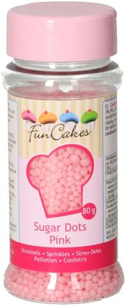 FunCakes Strössel Sugar Dots Pink - 80 g