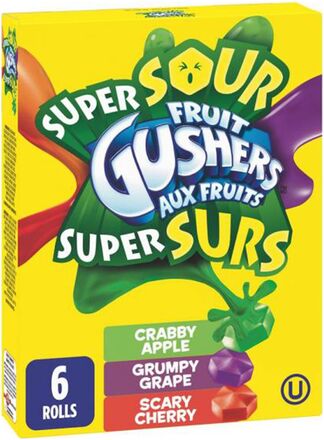 Fruit Gushers Super Sour - 138 gram