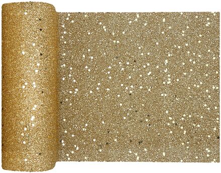 Bordslöpare Tjock Guld Glitter