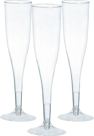 Champagneglas i Plast Transparenta - 20-pack