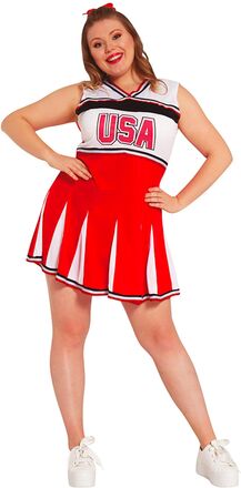 Cheerleader USA Plus-size Maskeraddräkt - Plus-size