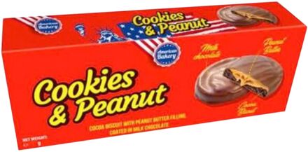 American Bakery Cookies & Peanut - 96 gram