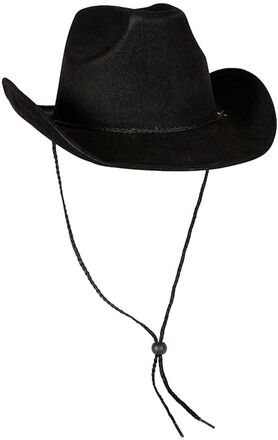 Cowboyhatt Svart Deluxe - One size