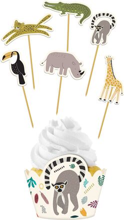 Cupcake Kit Zoo Party - 6-pack