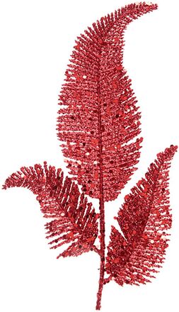 Dekorationsblad Glitter - Röd