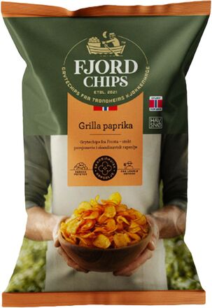 Fjordchips Grilla Paprika - 150 gram