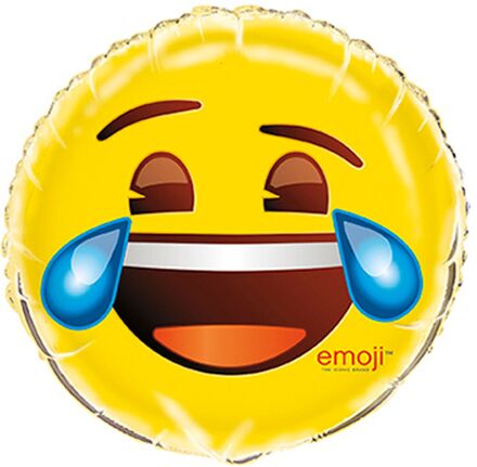Folieballong Emoji Laughing with Tears