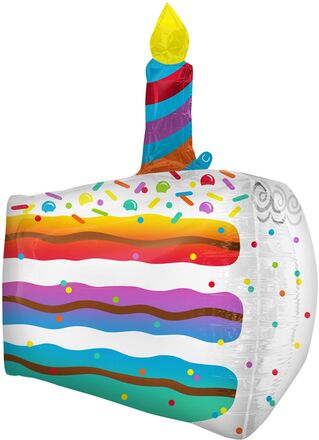 Folieballong Födelsedagstårta Shape