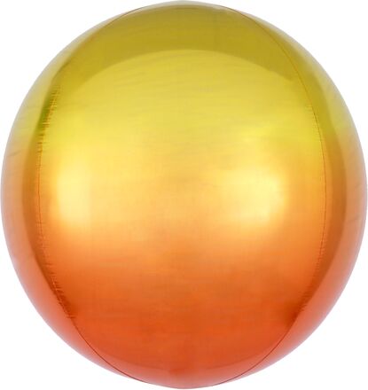 Folieballong Orbz Ombré Gul & Orange