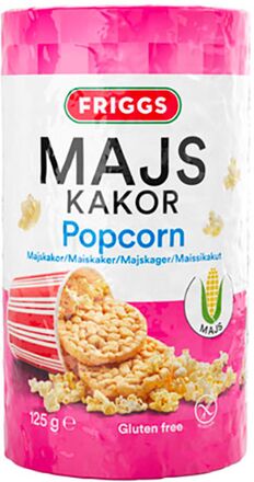 Friggs Majskakor Popcorn - 125 gram