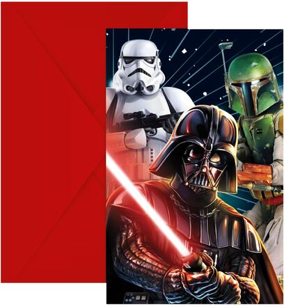Inbjudningskort Star Wars - 6-pack